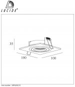 Встраиваемый светильник Lucide 10954/01/12 COS