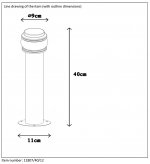 Уличный светильник столб Lucide 11807/40/12 MIRANE