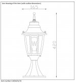 Светильник уличный столб Lucide 11834/01/31 TIRENO