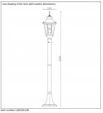 Светильник уличный столб Lucide 11835/01/30 TIRENO