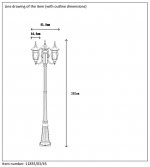 Светильник уличный столб Lucide 11835/03/45 TIRENO