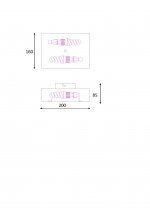 Настенный светильник бра Lucide 12219/02/30 OVALIS