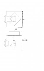 Настенный светильник бра Lucide 12910/05/30 BRACKX