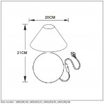 Настольная лампа черная Lucide 14553/81/30 FARO