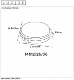 Настенный светильник бра Lucide 14812/26/36 HUBLOT/LED