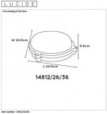 Настенный светильник бра Lucide 14812/26/36 HUBLOT/LED