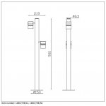 Уличный светильник столб Lucide 14867/98/12 ARNE/LED