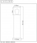 Уличный светильник столб Lucide 14899/50/12