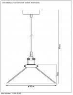 Подвесной светильник Lucide 15368/30/60 DORIS