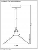 Подвесной светильник Lucide 15368/30/60 DORIS