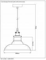 Подвесной светильник Lucide 15369/28/60 DORIS