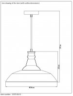 Подвесной светильник Lucide 15370/36/21 BARON