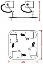 Потолочный светильник Lucide 16955/20/31 SAMBA