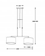 Подвесной светильник Lucide 17400/02/30 BILJA