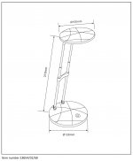 Настольная лампа Lucide 18654/02/68 FYLOU