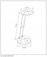 Настольная лампа Lucide 18654/02/68 FYLOU