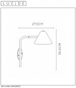 Настенный светильник бра Lucide 20215/05/31