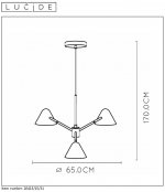 Подвесной светильник Lucide 20415/15/31