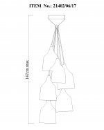 Подвесной светильник Lucide 21402/06/17 BRUNO 