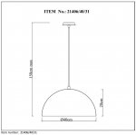 Подвесной светильник Lucide 21406/40/31 ETERNAL 