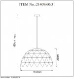 Подвесной светильник 21409/60/31 OTONA Lucide
