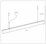 Светильник подвесной люминесцентный Lucide 23418/16/31