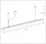Светильник подвесной люминесцентный Lucide 23418/32/31