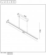 Подвесной светильник Lucide 23461/34/30