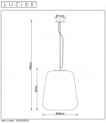 Подвесной светильник Lucide 25401/45/65