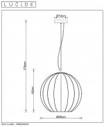 Подвесной светильник Lucide 25404/40/03