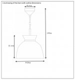 Подвесной светильник Lucide 26496/28/52 GILDA