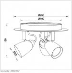 Потолочный светильник Lucide 26956/15/17 RIDE/LED
