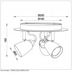 Потолочный светильник Lucide 26956/15/31 RIDE/LED
