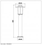 Уличный светильник столб Lucide 27842/80/43 GOESS