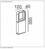Уличный светильник столб Lucide 27867/35/31 TRYWO