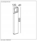 Уличный светильник столб Lucide 27867/65/31 TRYWO