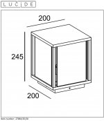 Уличный светильник столб Lucide 27883/25/30 CLAIRE