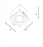 Встраиваемый светильник Lucide 28900/01/12 CHIMNEY