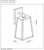 Настенный светильник бра Lucide 29828/01/30