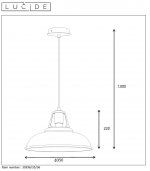 Подвесной светильник Lucide 30396/35/36 MARKIT