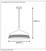 Подвесной светильник Lucide 30491/45/31 BOWI