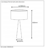 Настольная лампа Lucide 30594/81/36 CONOS
