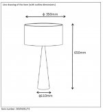 Настольная лампа Lucide 30594/81/72 CONOS