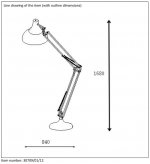 Торшер для чтения Lucide 30709/01/12 WATSIE