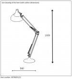 Торшер для чтения Lucide 30709/01/12 WATSIE