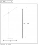 Торшер для чтения Lucide 30772/01/30