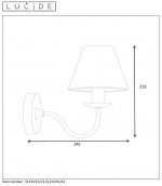 Светильник бра Lucide 31233/01/21 CAMPAGNE