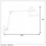 Настенный светильник бра Lucide 31283/01/30 CRUNCH