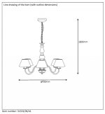 Люстра Lucide 31333/06/41 CAMPAGNE