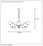 Люстра Lucide 31333/08/21 CAMPAGNE
